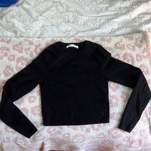black zara long sleeve